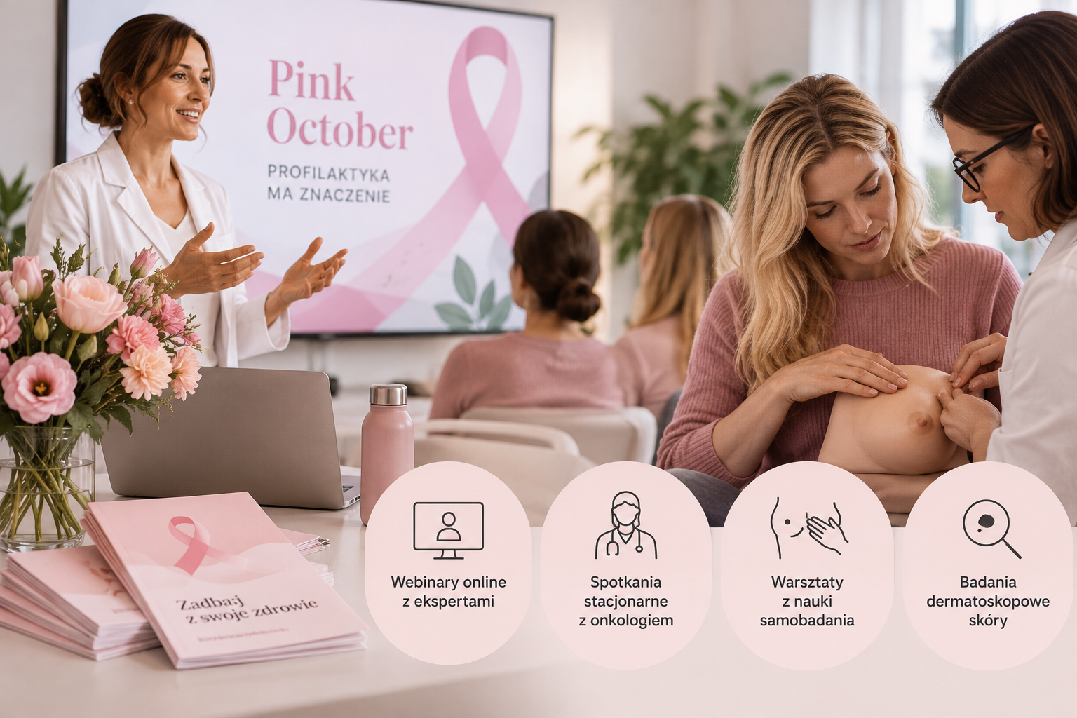 Pink October w firmie – jakie działania profilaktyczne możesz zorganizować dla pracowników?